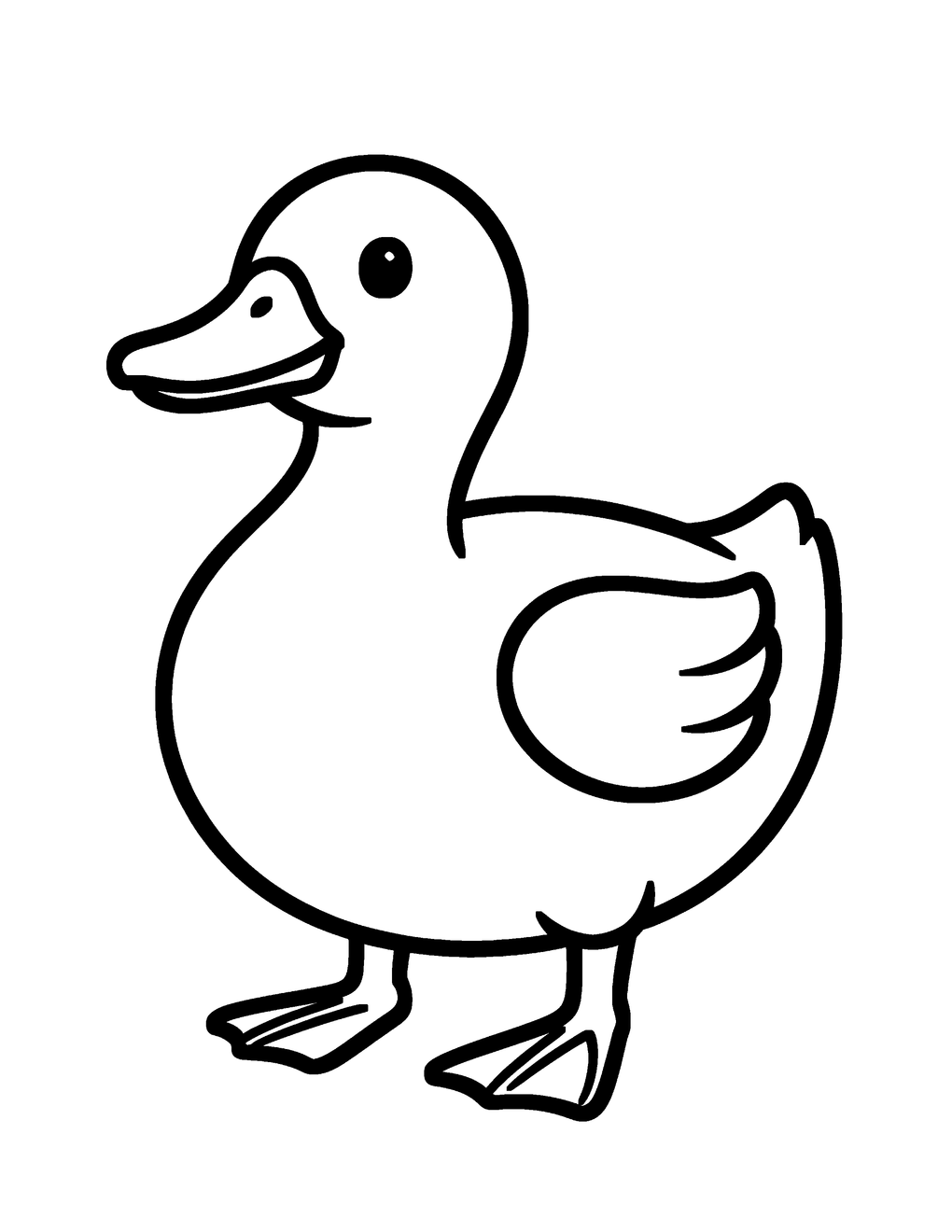 A giant duck floating happily