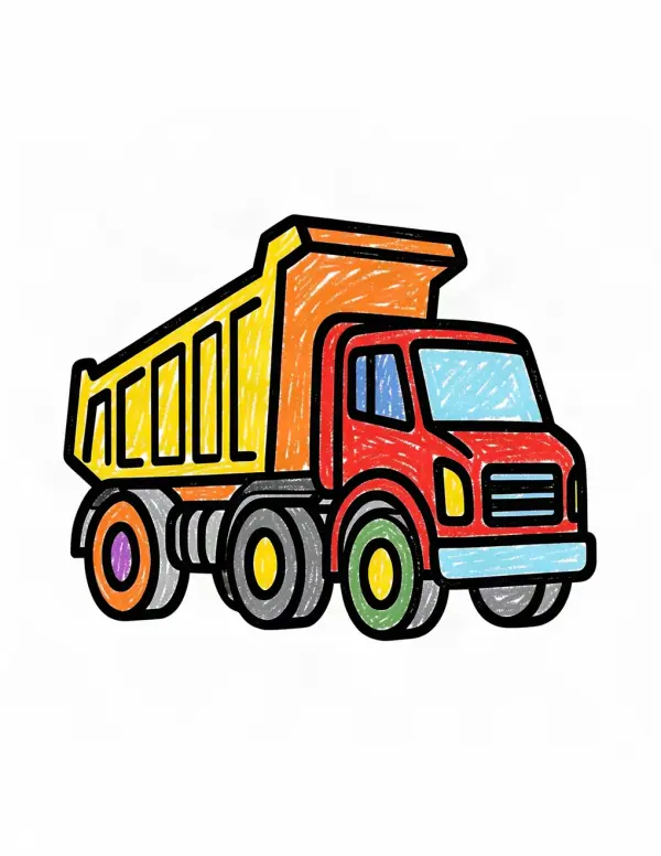 Big Trucks — A giant dump truck with a big tipping bed