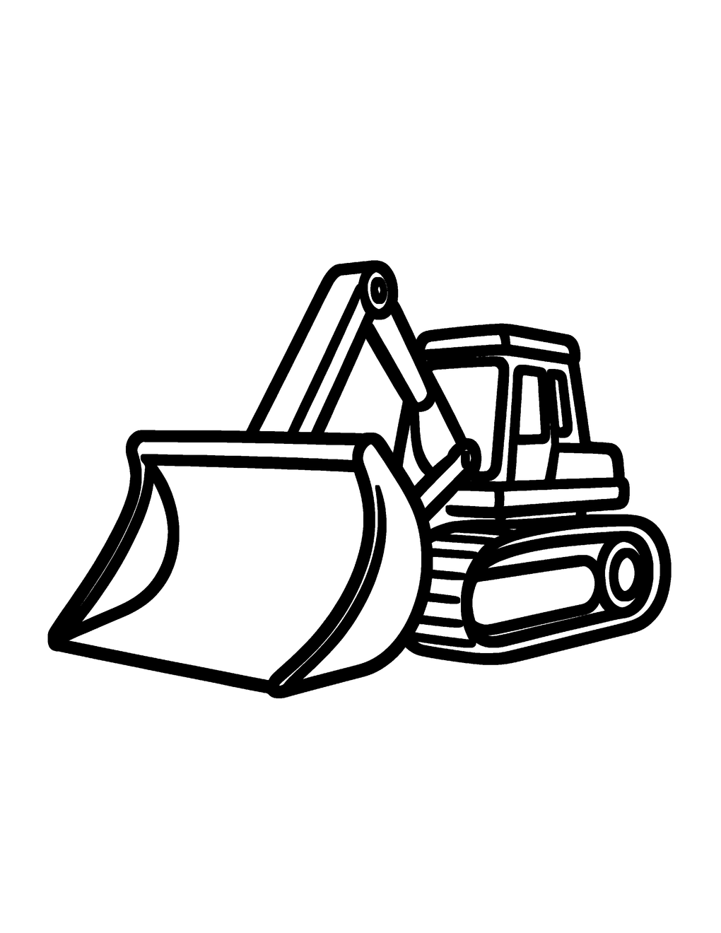 A giant digger with a curved scoop