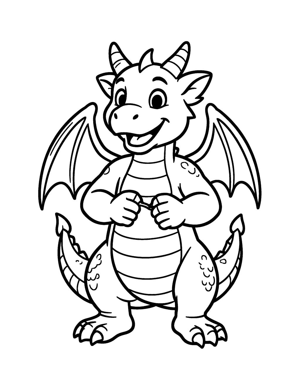 A dragon shapes bread dough into a smiling animal