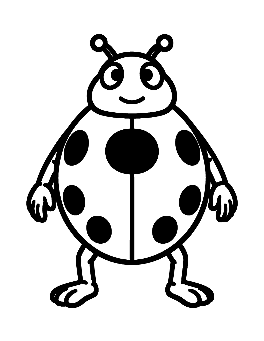A giant ladybug with round spots